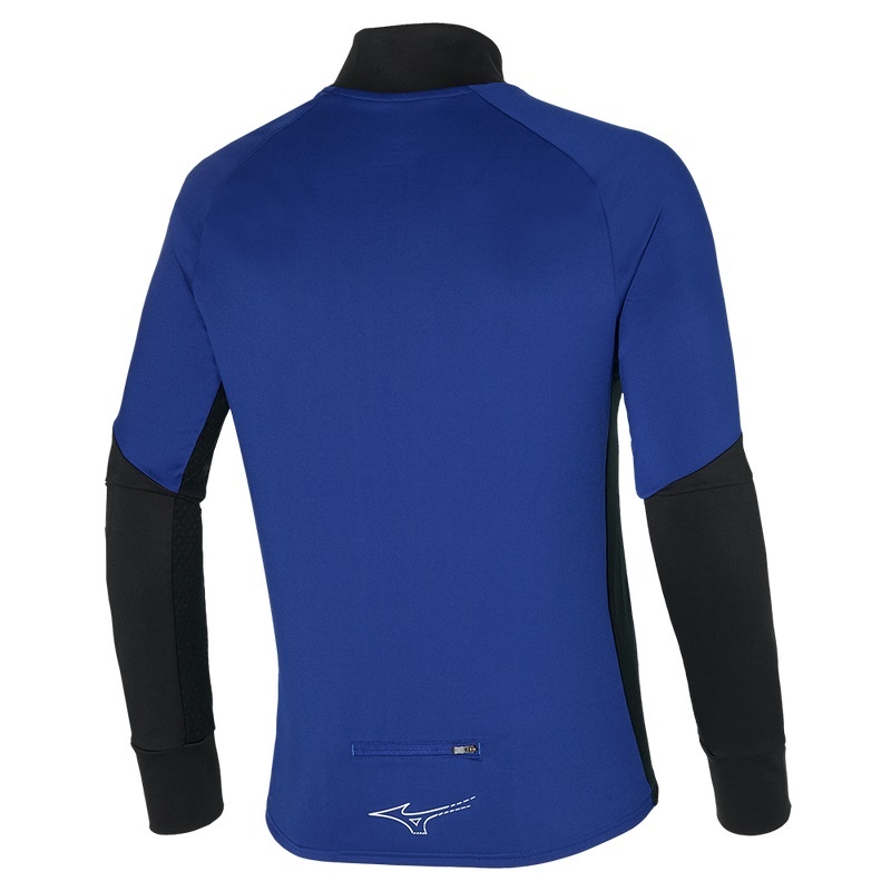 Navy Men's Mizuno Warmalite HZ Tops | HLZ685412