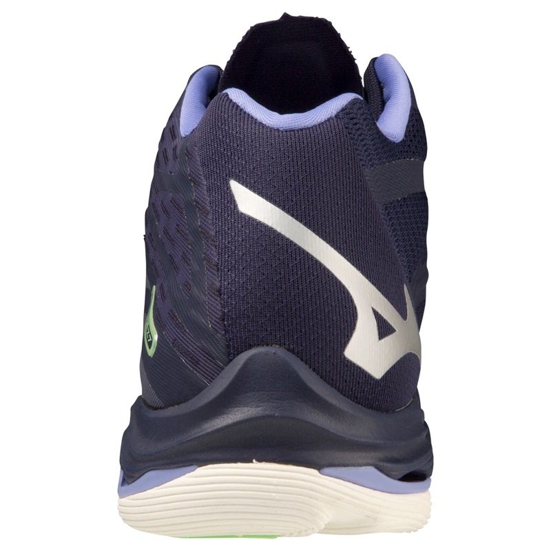 Navy Men's Mizuno Wave Lightning Z7Mid Volleyball Shoes | MBR904237