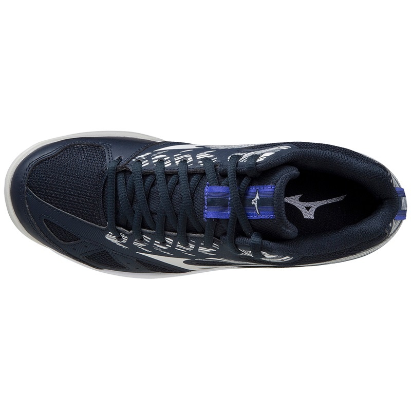 Navy Women's Mizuno Stealth Star Mid Jr Handball Shoes | KWG490372