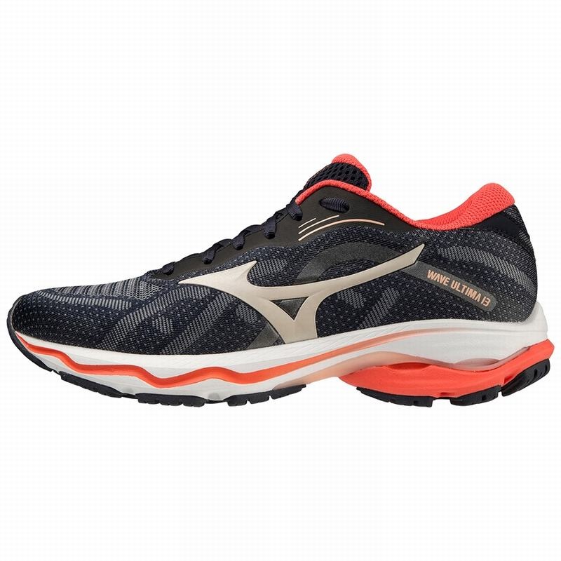 Navy Women\'s Mizuno Wave Ultima 13 Running Shoes | ZNU613708