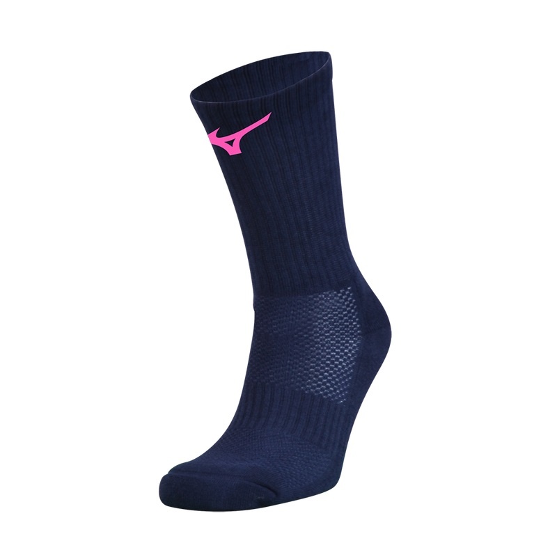 Navy / Pink Men\'s Mizuno Handball Pair Socks | CJM346259