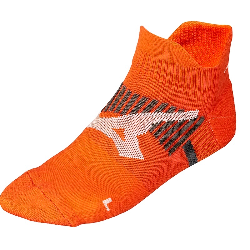 Orange Men\'s Mizuno Drylite Race Mid Socks | WXA843251