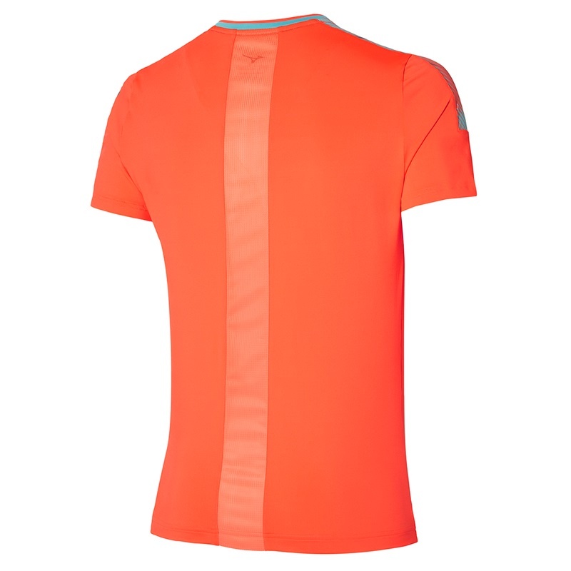 Orange Men's Mizuno Shadow Tee T Shirts | VKE719402