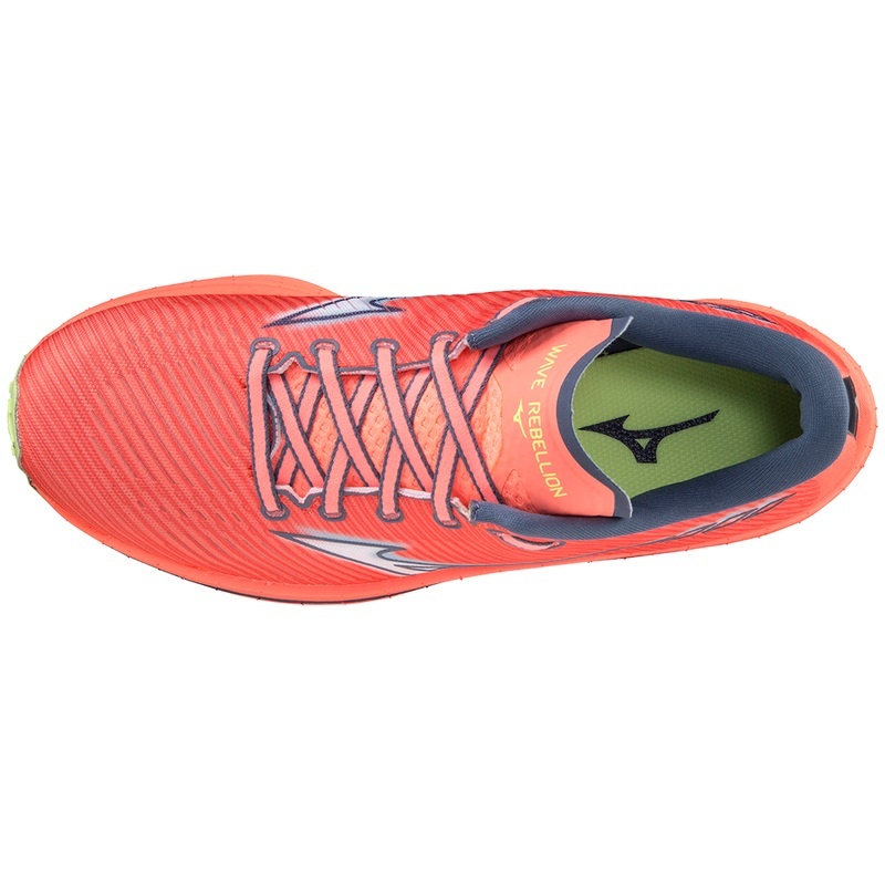 Orange Women's Mizuno Wave Rebellion Running Shoes | ORJ064735