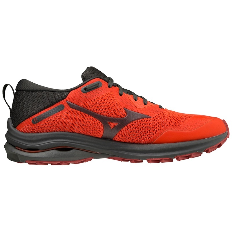 Orange / Black Men's Mizuno Wave Rider TT Trail Running Shoes | JAV406375