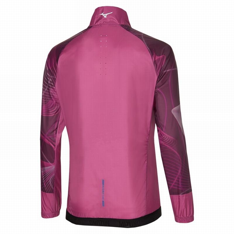 Pink Women's Mizuno Aero Jackets | MWN813046