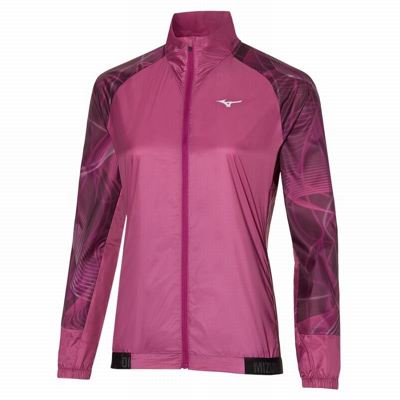 Pink Women\'s Mizuno Aero Jackets | MWN813046