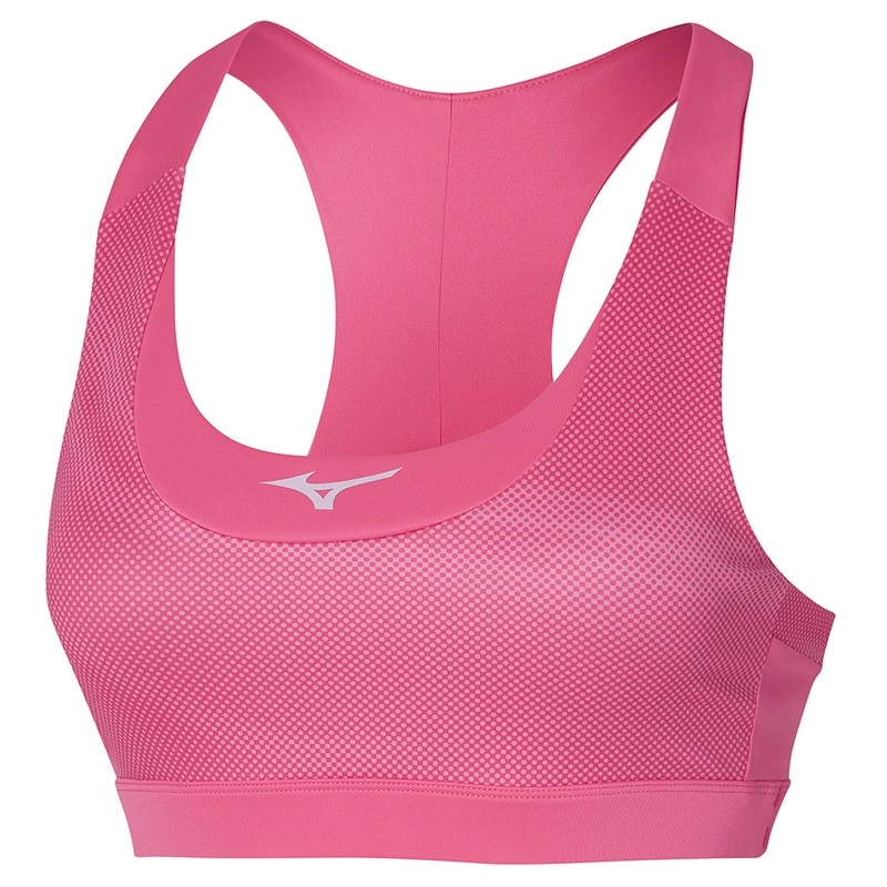 Pink Women\'s Mizuno Alpha Graphic Sports Bra | WSQ926417