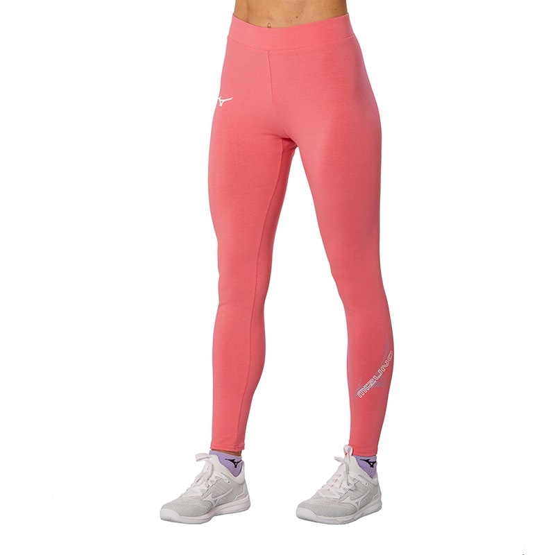 Pink Women's Mizuno Athletics Leggings | XCT983254