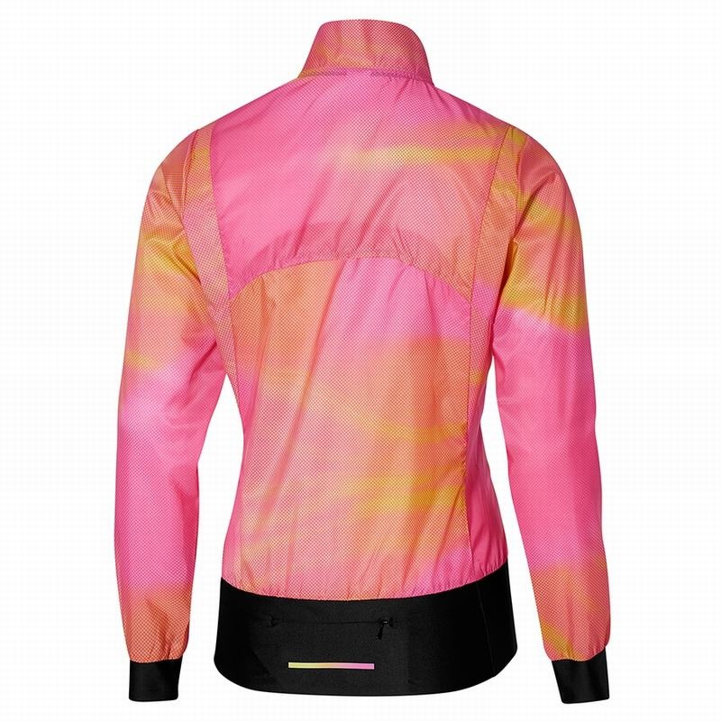 Pink Women's Mizuno Premium Aero Jackets | TFL092351