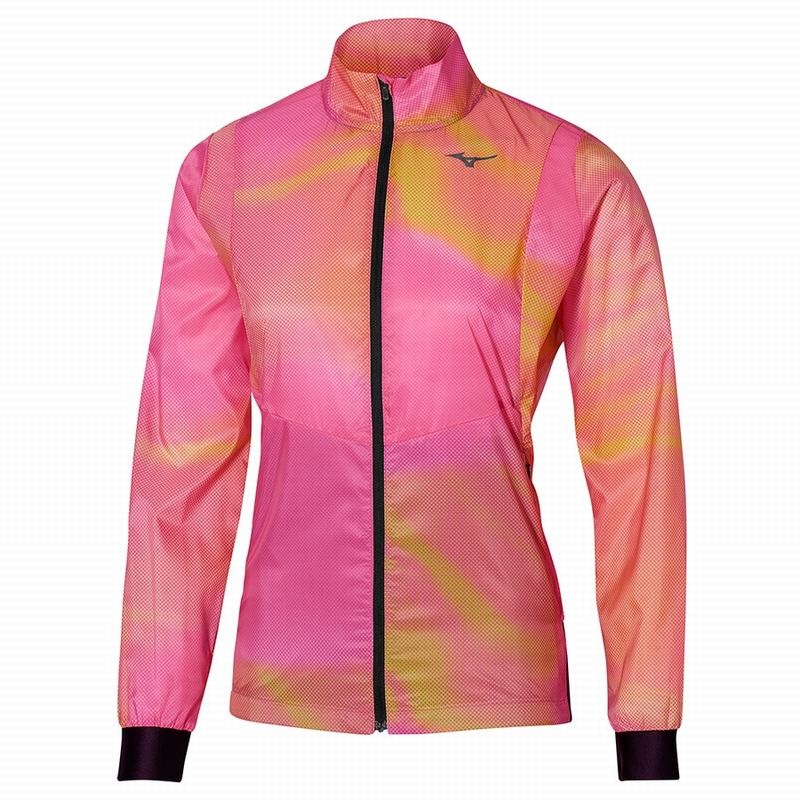 Pink Women\'s Mizuno Premium Aero Jackets | TFL092351