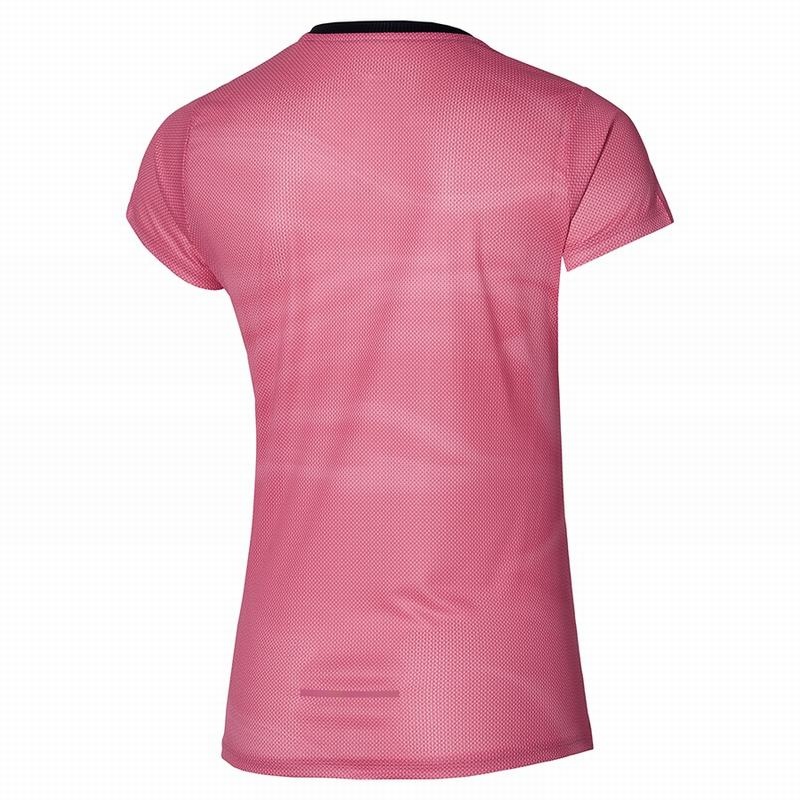 Pink Women's Mizuno Premium Aero Tee T Shirts | MIK453618