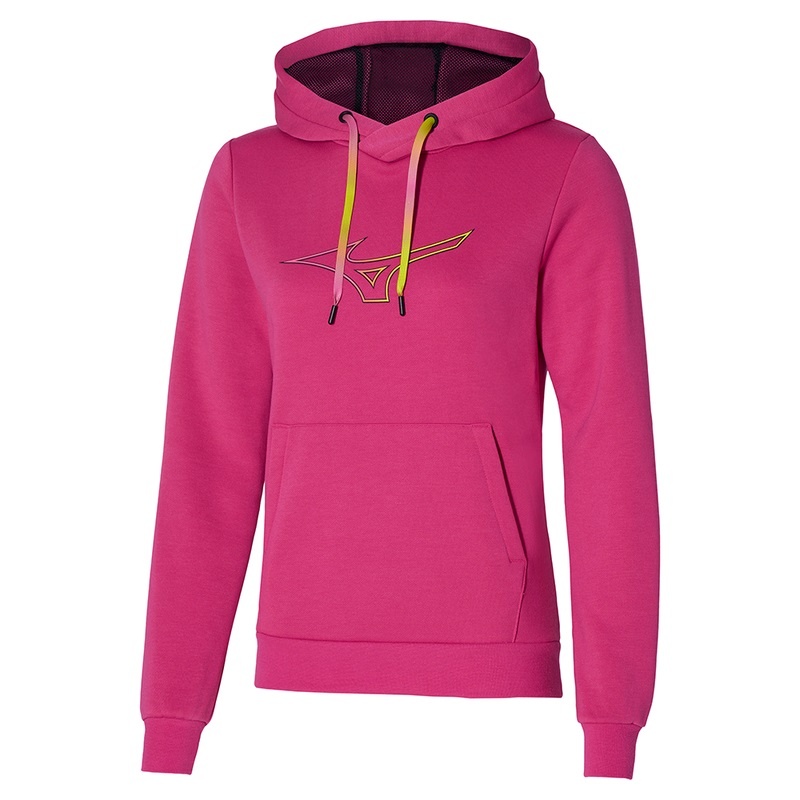 Pink Women\'s Mizuno Release Hoodie | XMO182346