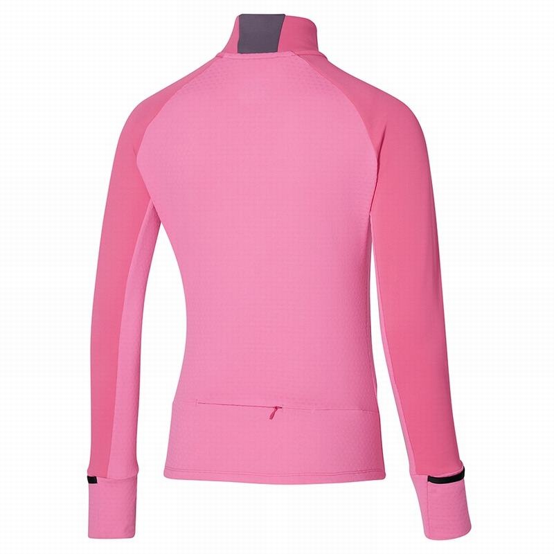 Pink Women's Mizuno Warmalite HZ Tops | CGO762430