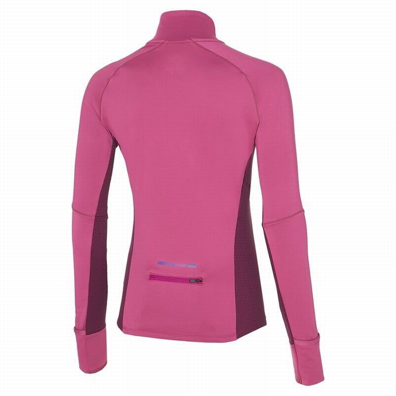 Pink Women's Mizuno Warmalite HZ Tops | SBL465938