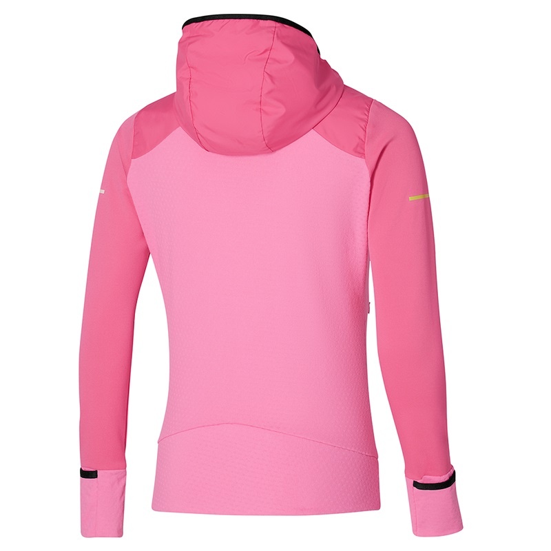 Pink Women's Mizuno Warmalite Hybrid FZ Tops | RFE907421