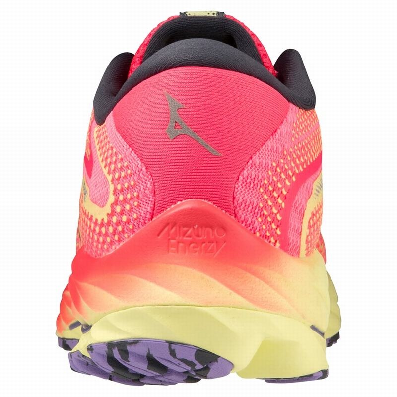 Pink / Blue Women's Mizuno Wave Rider 27 Running Shoes | HOL051628