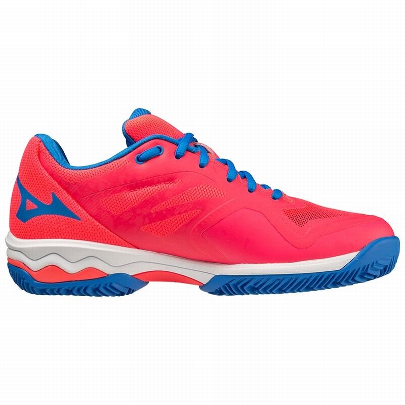 Pink / White / Blue Women's Mizuno Wave Exceed Light Padel Shoes | ZJT506849