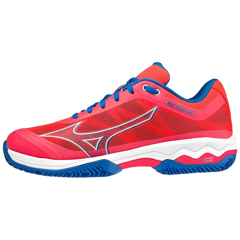 Pink / White / Blue Women\'s Mizuno Wave Exceed Light Padel Shoes | ZJT506849