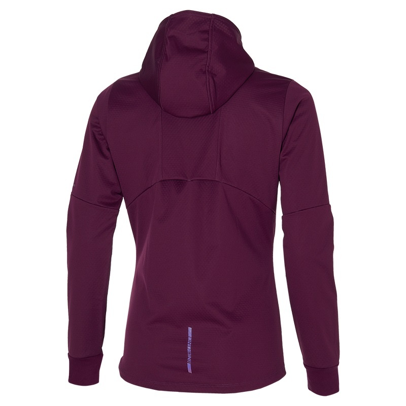 Purple Burgundy Women's Mizuno Breath Thermo Jackets | NQM798654