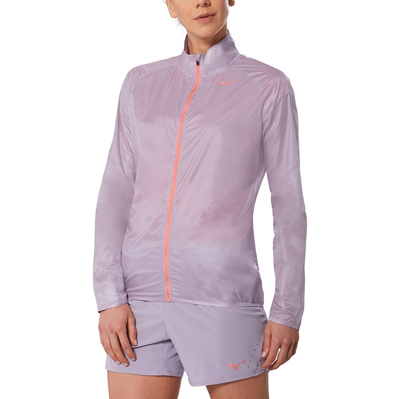 Purple Women's Mizuno Aero Jackets | JMT461753