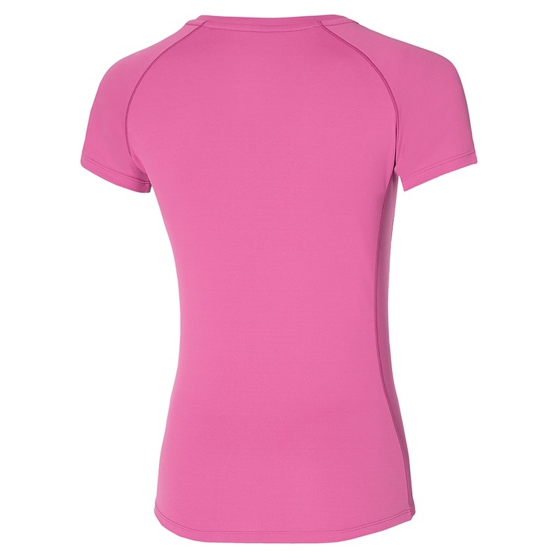 Purple Women's Mizuno Alpha Sun Protect Tee T Shirts | UAQ206413