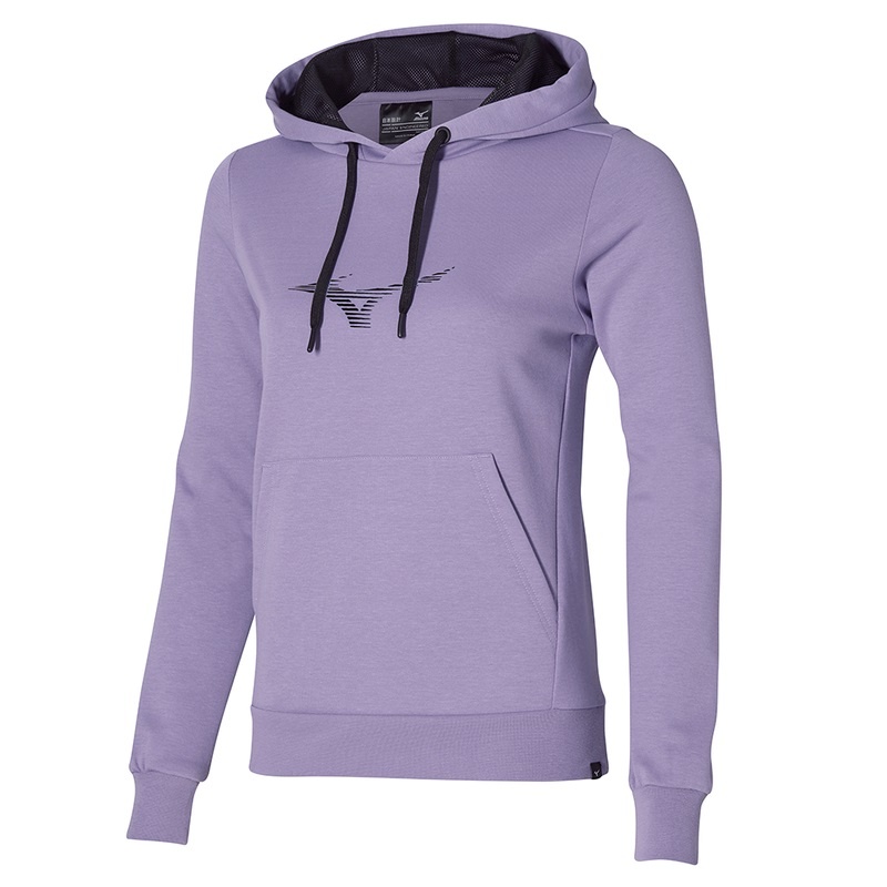 Purple Women\'s Mizuno Athletics Graphic Hoody Tops | QJU205837