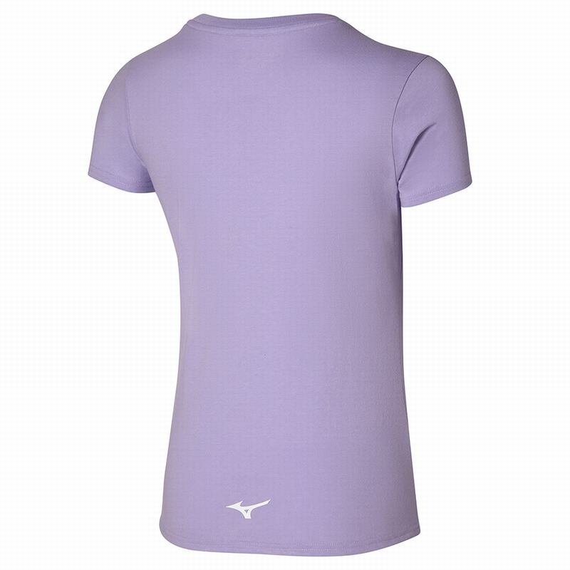 Purple Women's Mizuno Athletics Mizuno Tee T Shirts | MUF318429