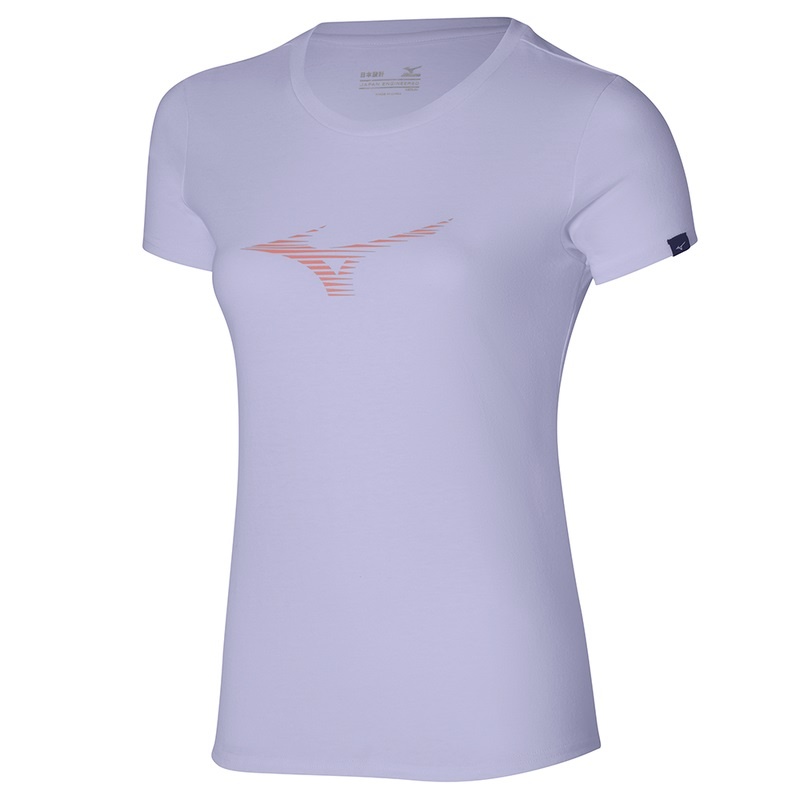 Purple Women\'s Mizuno Athletics RB Tee T Shirts | HSY758230