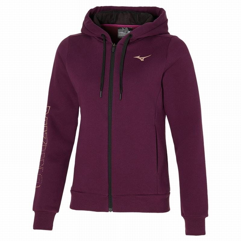 Purple Women\'s Mizuno Sweat Jackets | MGJ736102