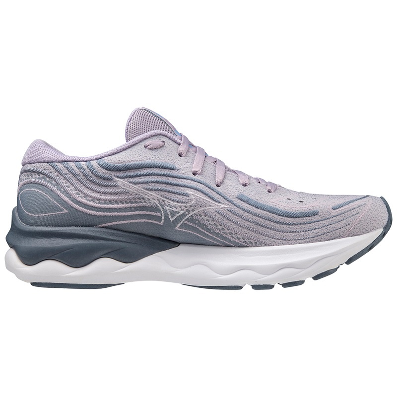 Purple / White / Blue Women's Mizuno Wave Skyrise 4 Running Shoes | NYB245897