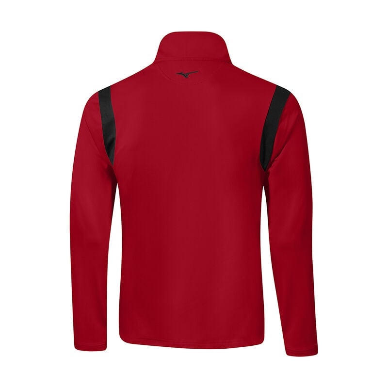 Red Men's Mizuno Breeze Elite 1/4 Zip Tops | RUV495083