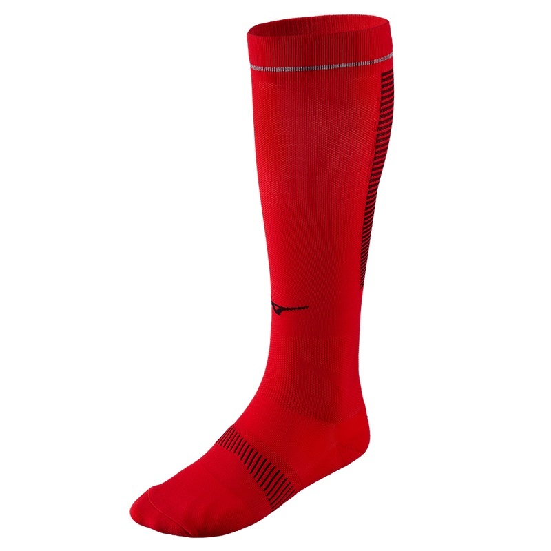 Red Men\'s Mizuno Compression Socks | NWI568904