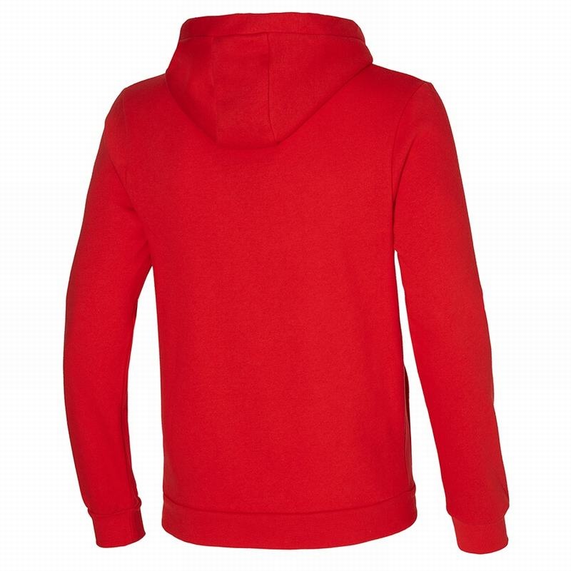 Red Men's Mizuno Hoodie | EYJ260594