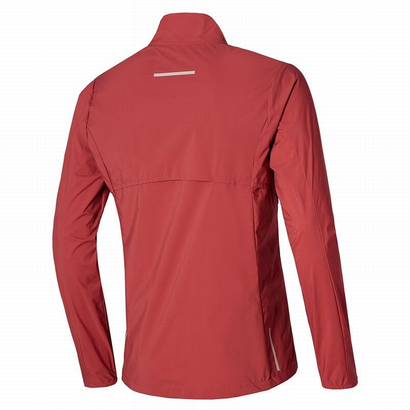 Red Men's Mizuno Premium Warm Jackets | DSL243597