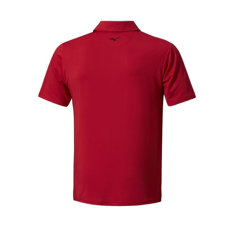 Red Men's Mizuno QD Elite Stripe Polo | NVR849523