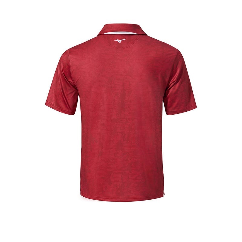 Red Men's Mizuno QD Hazard Polo | JZK029415