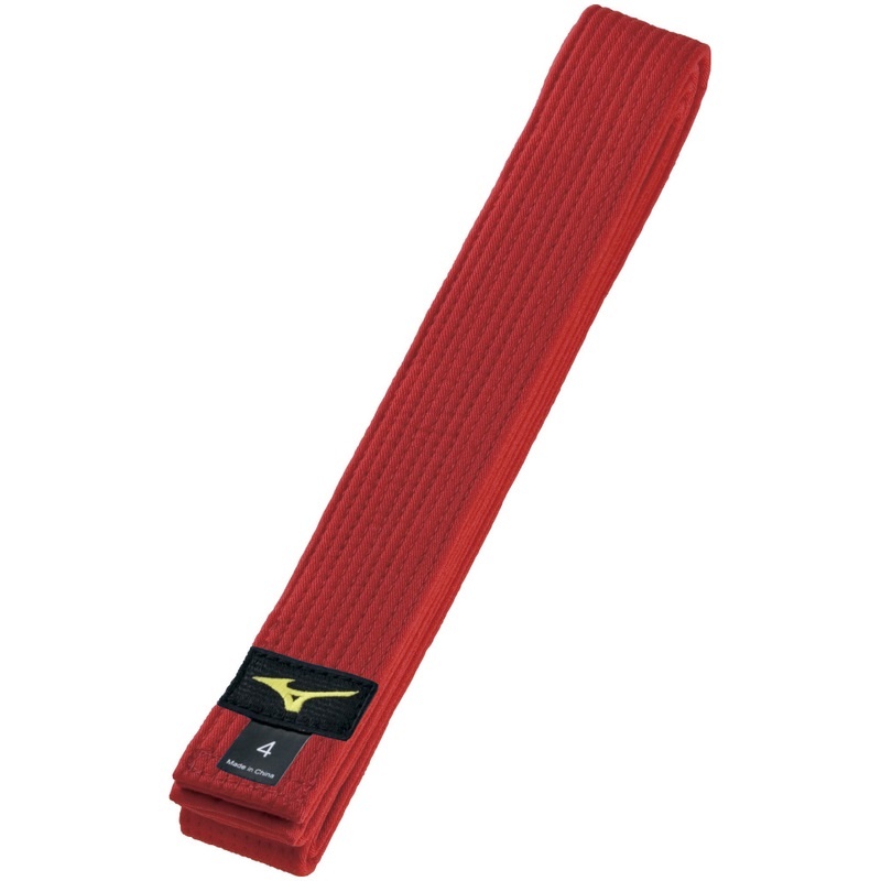 Red Men\'s Mizuno RB Judo Belts | ROI673829