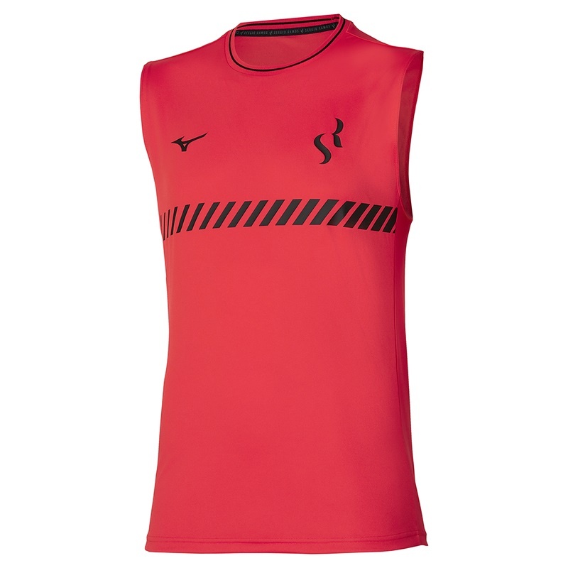 Red Men\'s Mizuno Sergio Ramos Training Tanks | TWY806715