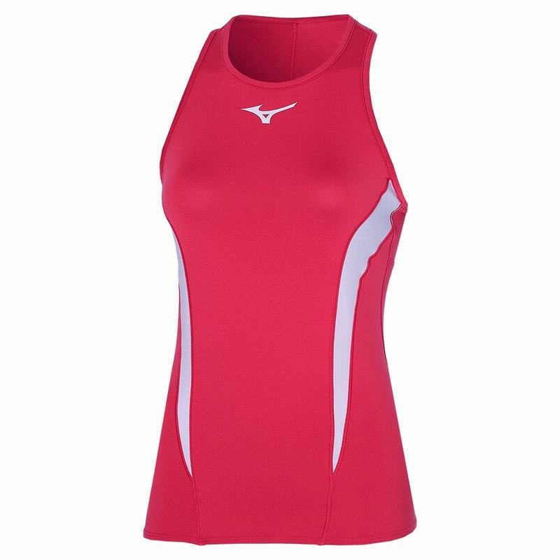 Red Women\'s Mizuno Printed Tanks | RAE528096