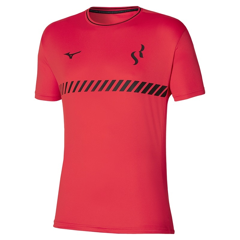 Red Women\'s Mizuno Sergio Ramos Training Tee T Shirts | XWV072493