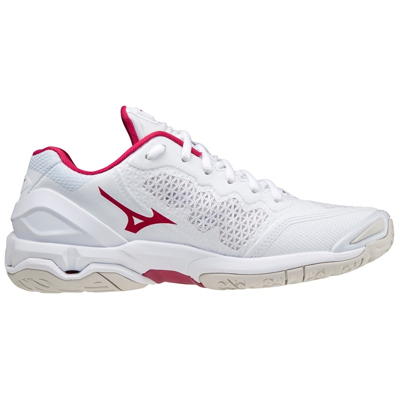 Red Women's Mizuno Wave Stealth V Handball Shoes | WXO281063