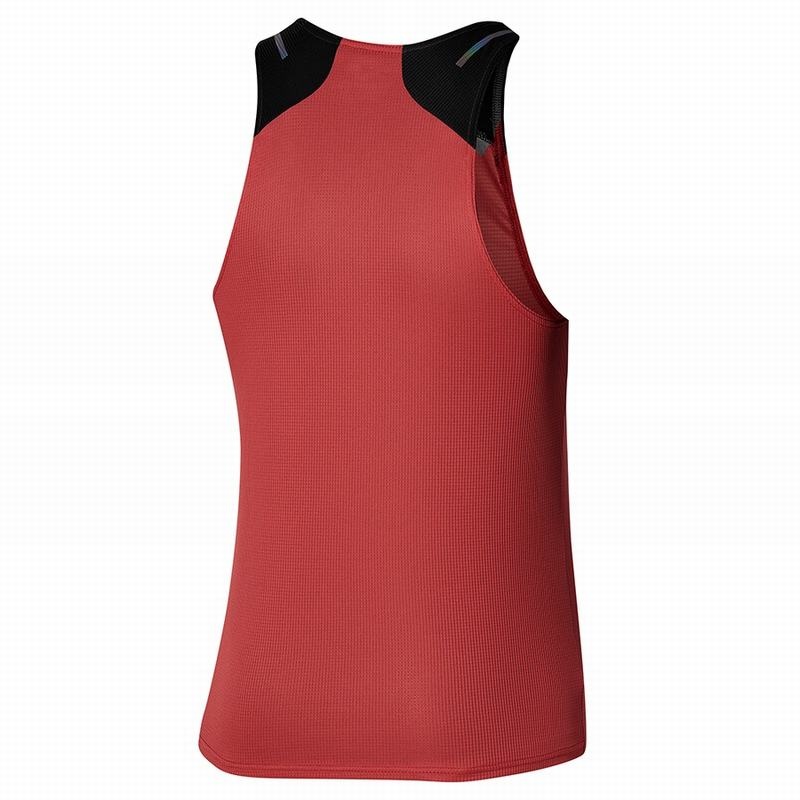 Red / Black Men's Mizuno Dryaeroflow Tanks | DJX065438