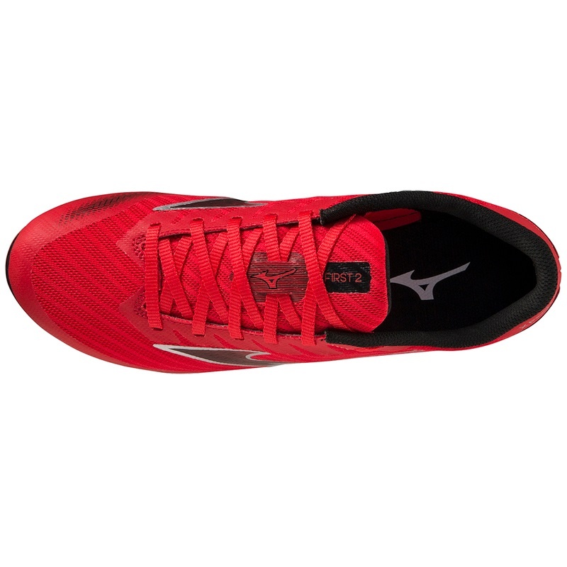 Red / Black / Silver Men's Mizuno X First 2 Running Shoes | FXT961382