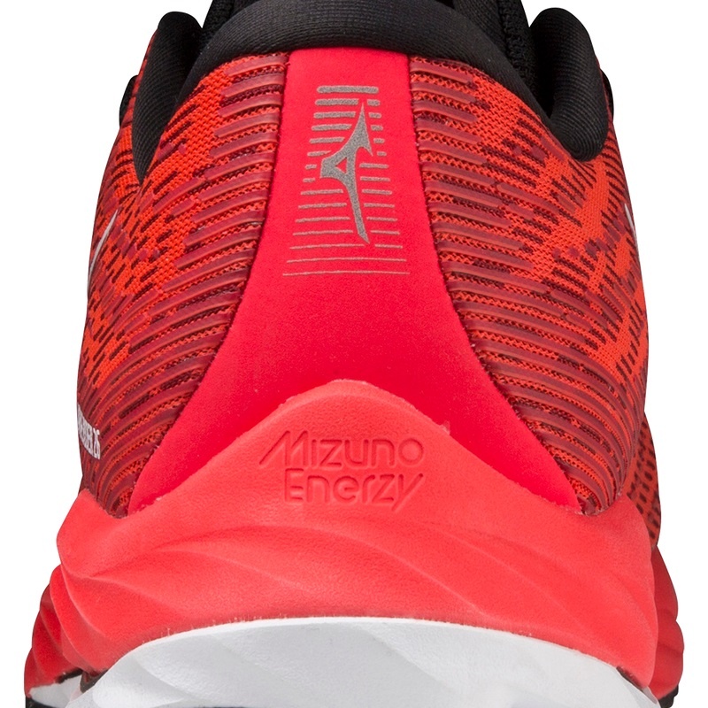 Red / White / Black Men's Mizuno Wave Rider 26 Running Shoes | JED678290