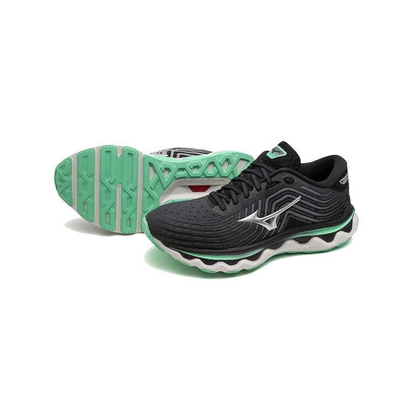 Silver Women's Mizuno Wave Horizon 6 Running Shoes | DGU614985