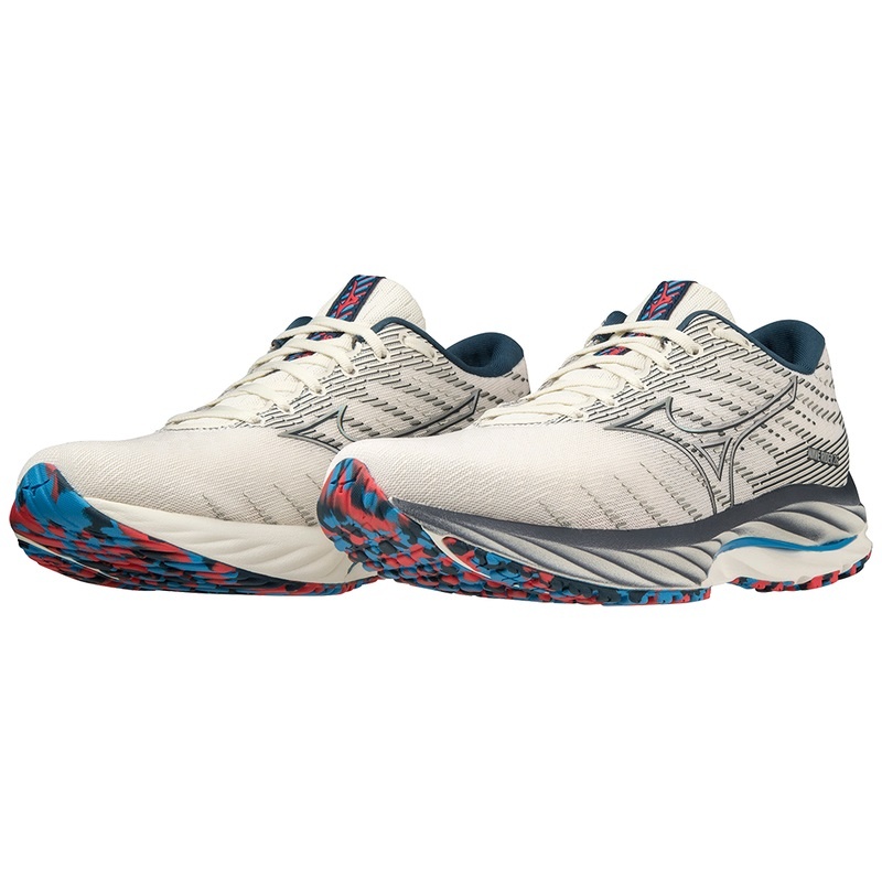 Silver Women's Mizuno Wave Rider 26 Running Shoes | PME852791