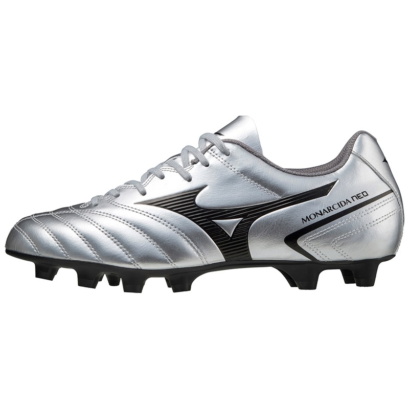 Silver / Black Men\'s Mizuno Monarcida II Select Football Boots | IVJ431809