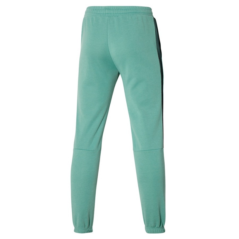 Turquoise Men's Mizuno Release Swea Pants | FPX168947