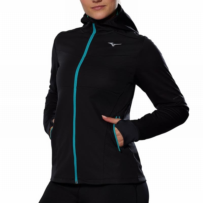 Turquoise Women's Mizuno Breath Thermo Jackets | LBU479230